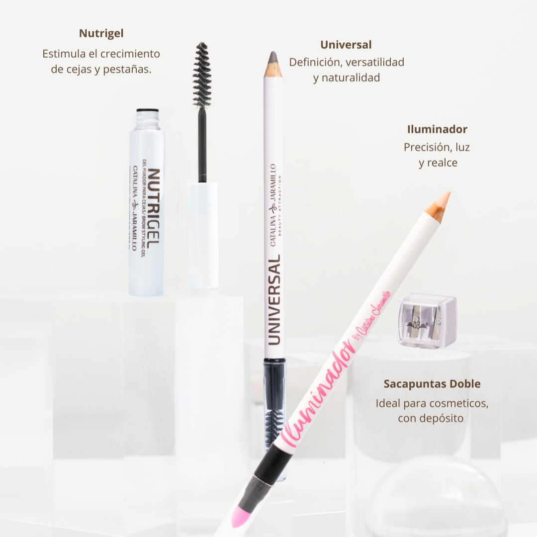 Kit Cejas Perfectas 24/7 | Universal + Nutrigel + Iluminador + Mini Bifásico